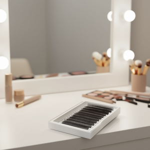 Extensiones de Pestañas Semi-Artísticas Mega Volumen 0.03 0.05, Bandeja de Pestañas Negra Mate, Veganas, Libres de Crueldad Animal, Aesphylash - Product Image 6