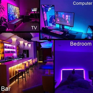 ไฟ LED แถบสมาร์ทโฮมแบบควบคุมได้ ชุดเต็มพร้อมแหล่งจ่ายไฟ+รีโมท ไฟ LED อัจฉริยะสำหรับตกแต่งห้องนอน - Product Image 3