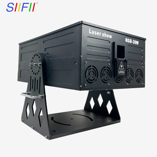 IP65 Waterproof High Power 30W RGB Animation LED Laser Light Projector for Outdoor Building Sky Aurora Landmark Lighting Project