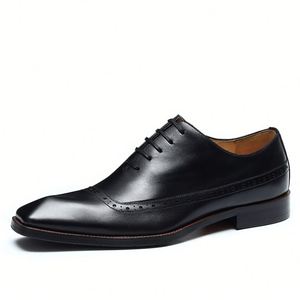 Chaussures habillées pour hommes de haute qualité, nouveaux styles, en cuir véritable, élégantes, mode Derby, pour le bureau et les affaires - Product Image 2
