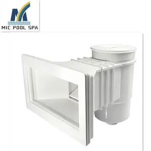 Écumeur de <span class=keywords><strong>piscine</strong></span> mural en PVC à large ouverture, facile à installer, blanc, <span class=keywords><strong>pour</strong></span> piscines enterrées, qualité supérieure, circulation de l'eau - Product Image 1