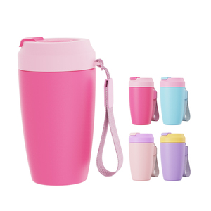 Gobelet isotherme en acier inoxydable 304 au design moderne, avec logo personnalisé, double paroi, couvercle thermique sous vide, paille, pour eau et café, 13oz/400ml - Product Image 3