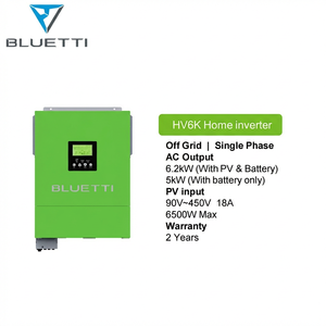 Invertisseur solaire hors réseau BLUETTI HV6K 6,2 kW avec batterie LiFePO4 HB500 5,12 kWh, 6000 cycles, système de stockage d'énergie domestique - Product Image 2