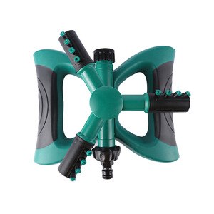 Aspersor de Jardín con Engranaje de 360 Grados, Verde y Azul, Rotación Automática, Sistema de Riego con Boquilla de Tres Vías - Product Image 2