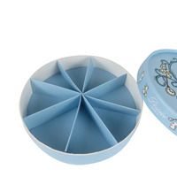 Boîte de chocolat en forme de cercle sans danger pour les aliments avec emballage en papier boîtes à bonbons eid mubarak pour chocolat bon bon