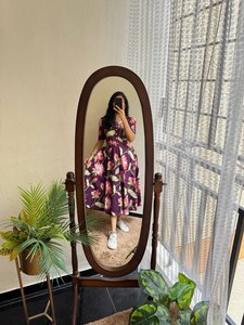 Vestido de Verano de Algodón para Mujer |   Conjunto Casual Ligero de Verano de Manga Corta y Largo Medio - Product Image 4