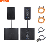 RD-12A RD-15SA Système de sonorisation professionnel actif 1000W avec un seul subwoofer de 15 pouces et un haut-parleur de 12 pouces pour conférences/mariages/banquets/salles de classe