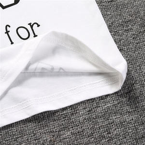 Ensemble de vêtements décontractés pour bébés garçons, t-shirt blanc imprimé, vente en gros, fournisseur chinois - Product Image 3