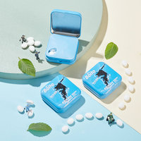 Boîte en fer de dessin animé Portable petit paquet bonbons à la menthe riche en vitamine C fruité haleine fraîche bonbons frais et gras