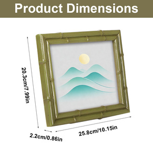 Cornice Portafoto in Bambù Semplice con Supporto per Appendere a Parete, Ideale per Studio, Cornice per Album Fotografici - Product Image 5