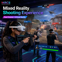 Simulateur de tir en réalité augmentée PICO 4 Ultra VR Headset en métal et acrylique, machine de tir multi-modes pour salle de jeux intérieure