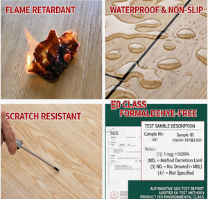 Revêtement de sol SPC à emboîtement durable, <span class=keywords><strong>prix</strong></span> <span class=keywords><strong>bas</strong></span>, dalles de vinyle de luxe imperméables pour usage intérieur, revêtement de sol en bois à emboîtement DIY - Product Image 4
