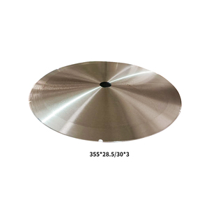 Lame circulaire industrielle de 355 mm pour la découpe de viande, couteau rond en acier inoxydable - Product Image 1
