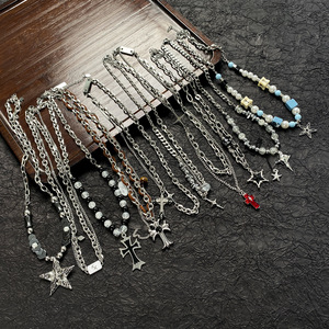 Gargantilla de cadena de eslabones de acero inoxidable estilo <span class=keywords><strong>Punk</strong></span> para hombre, collar para boda, compromiso, fiesta, aniversario y regalo - Product Image 1