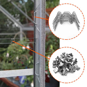 Clips pour serre, clips en W, clips de réenroulement de verre, clips galvanisés pour tomates / crochets pour attacher les tomates - Product Image 6
