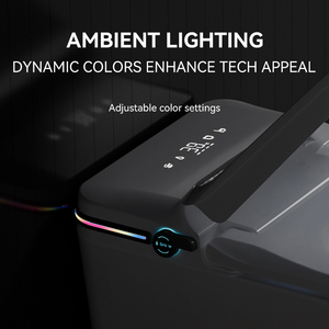 Inodoro Inteligente de Cerámica de Una Pieza con Bidé Integrado y Sistema de Aumento de Presión <span class=keywords><strong>para</strong></span> Baños Residenciales y Comerciales con Baja Presión de Agua - Product Image 5