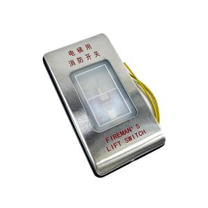 Interruptor de incendio original para elevadores Giant, de acero inoxidable, en forma de L, diseño moderno, para piezas de elevadores - Product Image 1