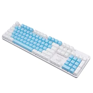 hot sale home computer laptop fashion office FN multimedia control teclados color led backlit mechanical red axis keyboard
