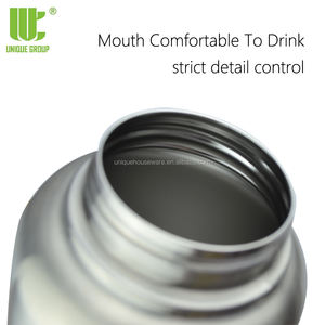 كانتين-زجاجة مياه, زجاجة مياه لليوجا والجيم واللياقة البدنية ، مع شعار مخصص ، قابلة لإعادة الاستخدام ، جدار واحد ، غير معزول ، عريض الفم ، من الفولاذ المقاوم للصدأ - Product Image 5