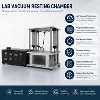 Chambre de diffusion d'électrolyte sous vide de laboratoire pour cellules en pochette et cylindriques, type boîte verticale