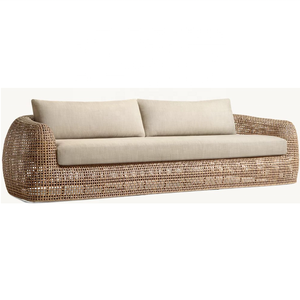 Muebles de Patio Modernos y Elegantes de Mimbre Sintético con Madera Natural de Alta Gama para Hoteles y Villas CYL-2024CYL-196 - Product Image 1