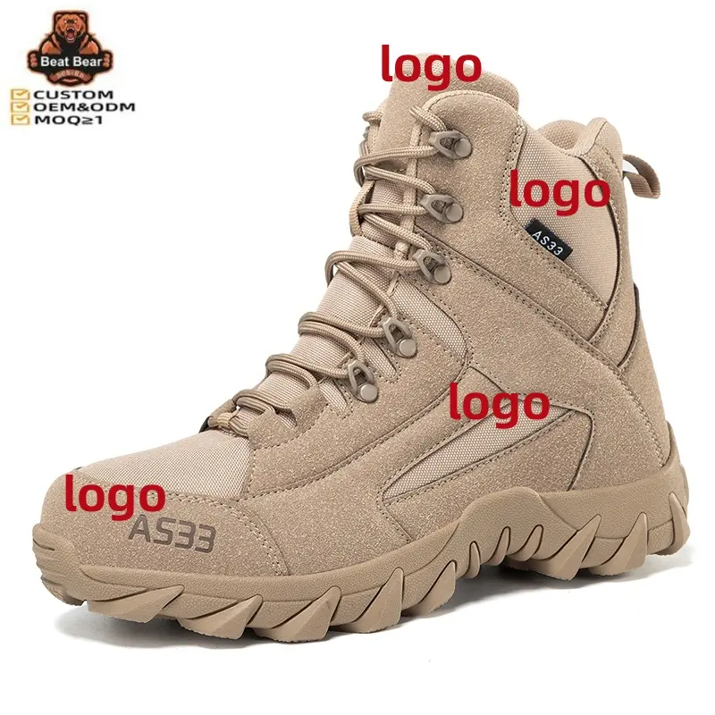 Venta caliente zapatillas de deporte de marca personalizadas antideslizante seguridad deporte al aire libre hombres Botas de senderismo zapatos