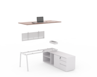 2025 Meilleur bureau de direction autoportant moderne pour les gestionnaires de bureau Mobilier en acier durable pour les professionnels