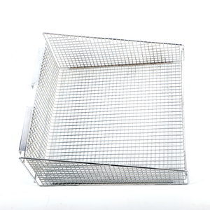 Outils de barbecue 304 cylindre de grillage d'acier inoxydable BBQ Grill Paniers Grill Rolling Mesh Basket Barbecue - Product Image 4