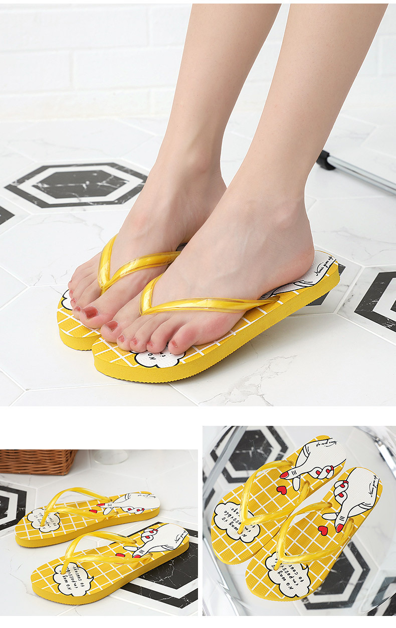 Custom Logo Lady Beach Flipflops Anti-slip Pe Sole Sublimation Flip Flops Slippers