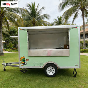 Remolque de Comida con Barra de Remolque de 3m, Totalmente Equipado, Carrito Móvil de Hot Dogs con Estación para Dulces y Papas Fritas - Product Image 2