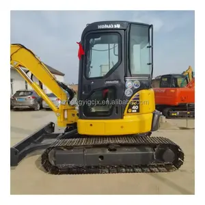 Petite excavatrice d'occasion d'origine japonaise 5 tonnes 4 tonnes PC50 PC40 kx155 mini excavatrices kubota / Komatsu d'occasion à vendre