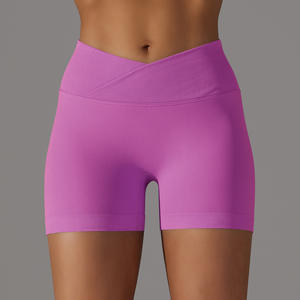 Short de yoga taille haute <span class=keywords><strong>Tropa</strong></span> Deportiva Mujer sans couture à ceinture large Biker Sports pour femme - Product Image 2