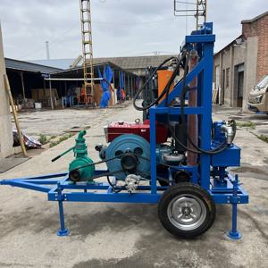 완전 자동 바퀴 유압 물 우물 드릴링 머신 가정용 150m 깊이 새로운 로타리 광산 드릴 장비 바위 드릴링 - Product Image 5