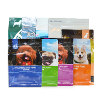 Sachets de stratification à chaud matériau Film de fruits secs emballage de poudre en plastique Zip Stand Up emballage alimentaire sec pour animaux de compagnie