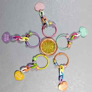 Keychain Pendant Alloy Double-sided Text Tag <b>Small</b> <b>Bag</b> Charm Phone case Decoration Key Ring - Product Image 4