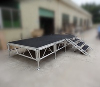Structure de scène mobile en aluminium pour événements, concerts, musique, scène portable pour événements