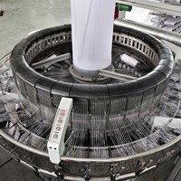 Machine à tricoter de sac tissé par pp de métier à tisser circulaire de 6 navettes