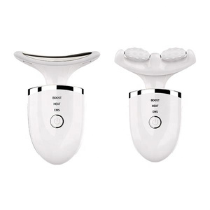 Instrumento de Belleza, Masajeador Facial y de Cuello, Estilo Portátil con Dos Cabezales de Masaje - Product Image 1