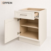 Armoires de cuisine prêtes à assembler (RTA) en kit, couleur crème, style Shaker, pour projets d'appartements (vente en gros)