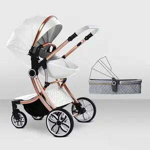 הטוב ביותר יוקרה עגלות תינוק עגלת 3 ב 1 ביצת Pushchair