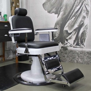 MORE DESIGN <span class=keywords><strong>BON</strong></span> <span class=keywords><strong>MARCHÉ</strong></span> Mobilier hydraulique inclinable de coiffure de style moderne Vintage Shop Beauty Styling Barber Salon Chair - Product Image 3