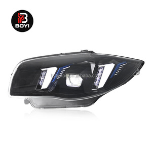 Faros Delanteros LED de Actualización para <span class=keywords><strong>BMW</strong></span> Serie 1 2004-2011 E87 E82 120i 130i, Faros Láser de Doble Color, Plug-and-Play - Product Image 3