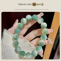 En gros Pas Cher Naturel Vert Flottant Fleur Bodhi Racine Bracelet Perles À La Mode Chapelet Wenwan Bracelet pour Hommes et Femmes