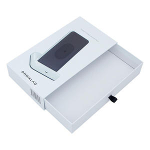 Customized Mobile Phone Charger Packing <b>Box</b> Portable Wireless Charger Mobile Phone Packing Drawer <b>Box</b> - Product Image 1