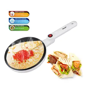 Electric Crispy Cone Egg Roll Maker Waffle Cooking Mold Pancake Maker With Non-Stick Dipping Plate