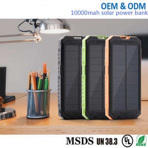 Original de emergencia powerbank luz panel solar 10000 mah cargador con 9pcs luces led y Brújula de banco de potencia - Product Image 2
