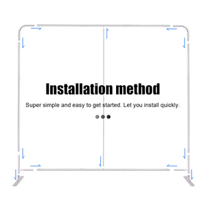 Maxcanopy định dạng lớn bước và lặp lại gối trường hợp phong cách 8ftx10ft căng thẳng vải nhôm ống triển lãm thương mại gian hàng Backdrop biểu ngữ - Product Image 5