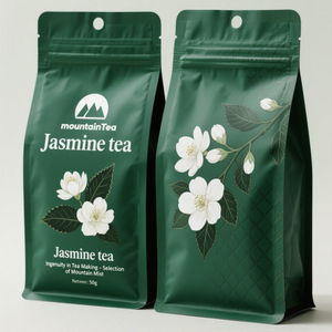 Tùy chỉnh in Nắp kéo dây kéo nhôm lá Mylar trà đóng gói đứng lên túi túi cho trà lỏng tùy chỉnh đứng lên túi - Product Image 4