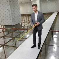 Suelo Elevado Antiestático de Sulfato de Calcio |   Acabado HPL |   Clase A1 con clasificación de resistencia al fuego |   Suelo ESD para Sala de Servidores de Centro de Datos, 600x600mm
