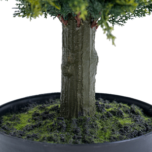 PZ-1-132B ngoài trời trang trí nội thất cao nhựa màu xanh lá cây <span class=keywords><strong>Cypress</strong></span> lá có thể tháo rời nhà máy trong nồi topiary nhân tạo tùy chỉnh kích thước chậu cây - Product Image 6